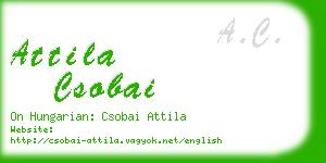 attila csobai business card